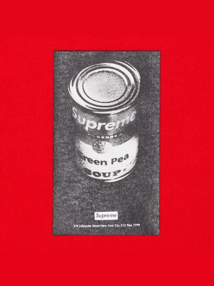 Толстовка Supreme Soup Can Hooded 'Red' — изображение 2 из 2, красный