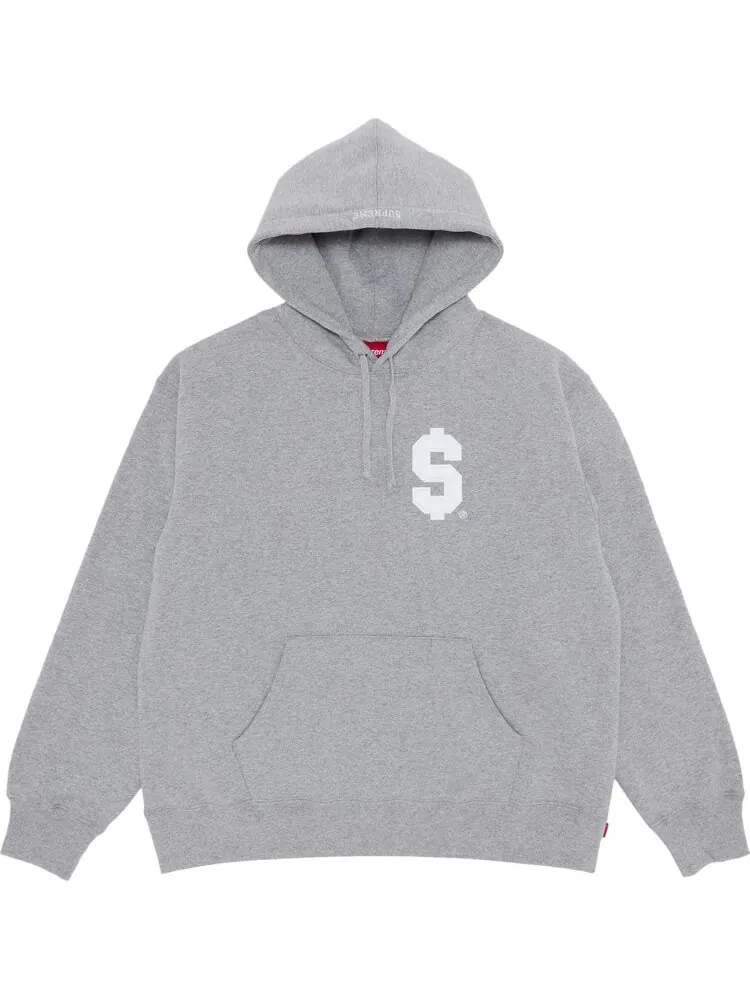 Толстовка Supreme $ Hooded 'Heather Grey' — изображение 1 из 2, серый