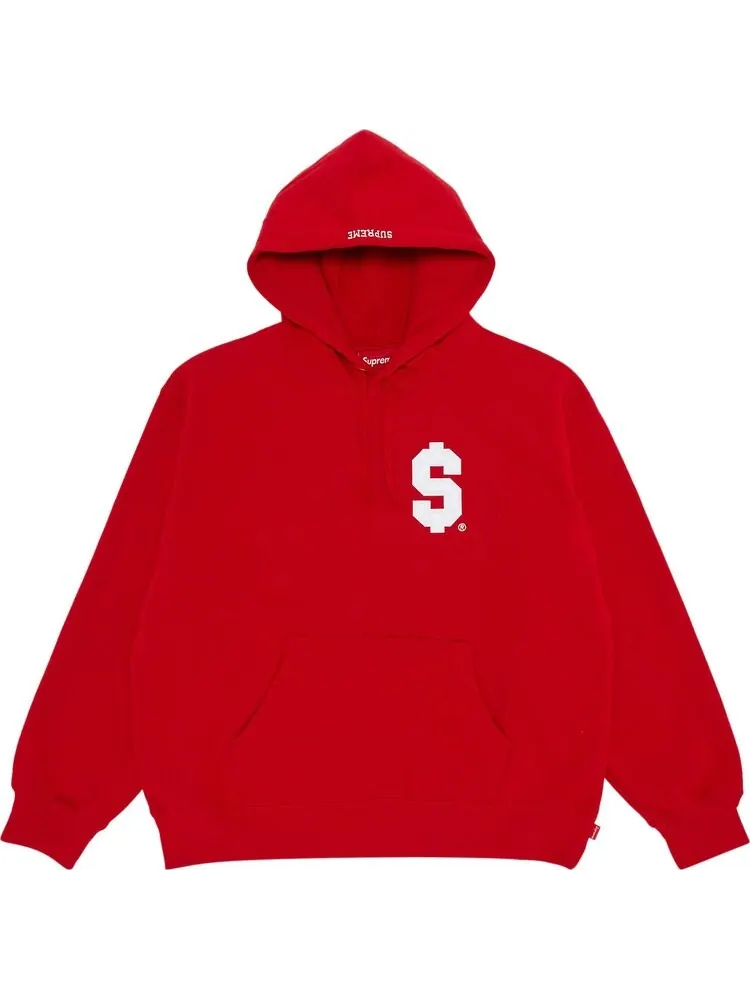 Толстовка Supreme $ Hooded 'Red' — изображение 1 из 2, красный