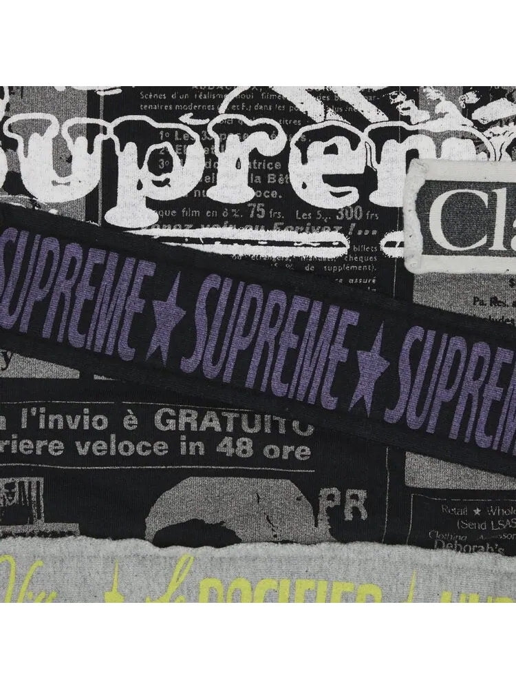 Толстовка Supreme Collage Zip Up Hooded Sweatshirt — изображение 3 из 3, черный
