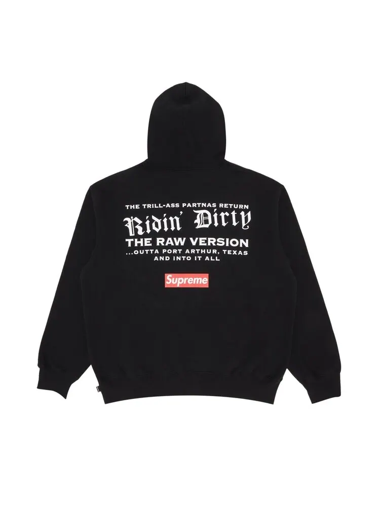 Толстовка Supreme UGK Hooded Sweatshirt — изображение 2 из 3, черный