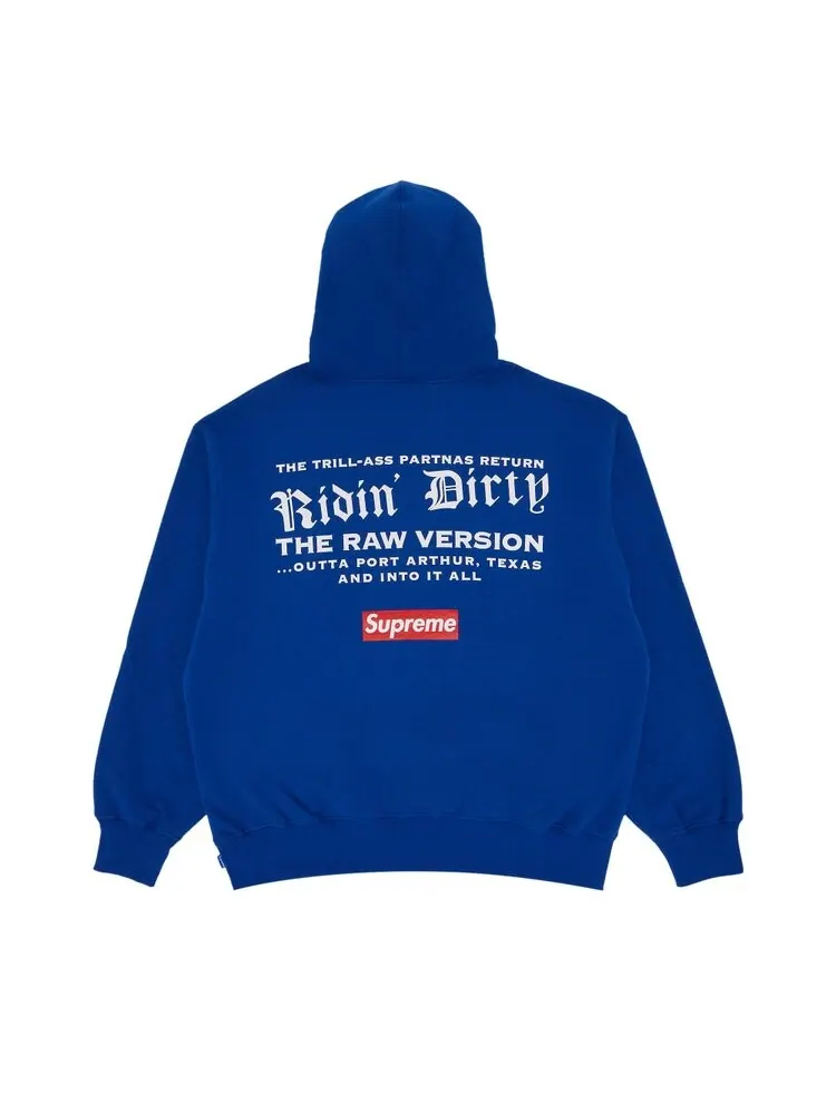 Толстовка Supreme UGK Hooded Sweatshirt — изображение 2 из 3, синий