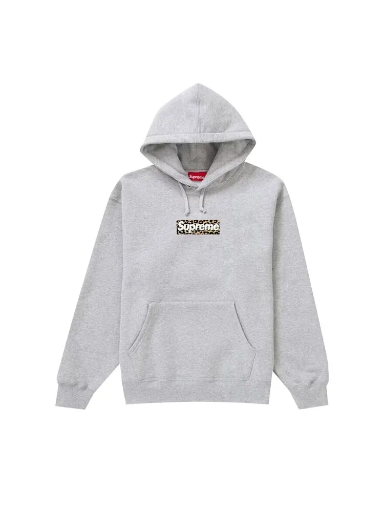 Толстовка Supreme Shanghai Box Logo Hooded Sweatshirt — изображение 1 из 1, серый