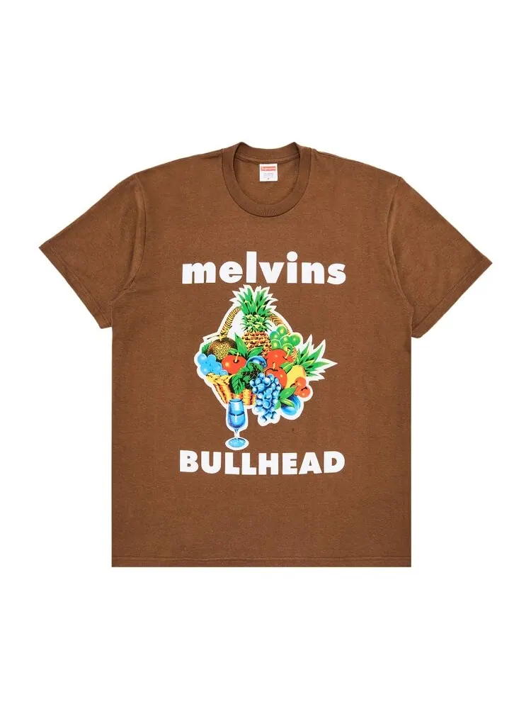 Футболка Supreme x Melvins Bullhead Tee — изображение 1 из 3, коричневый
