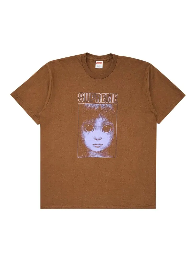 Футболка Supreme Margaret Keane Teardrop Tee — изображение 1 из 2, коричневый