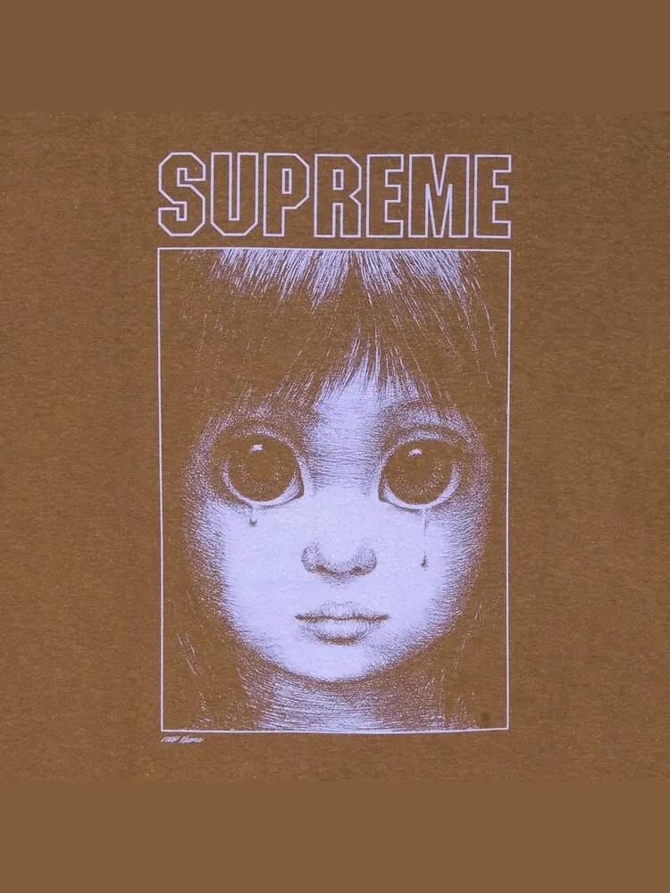 Футболка Supreme Margaret Keane Teardrop Tee — изображение 2 из 2, коричневый