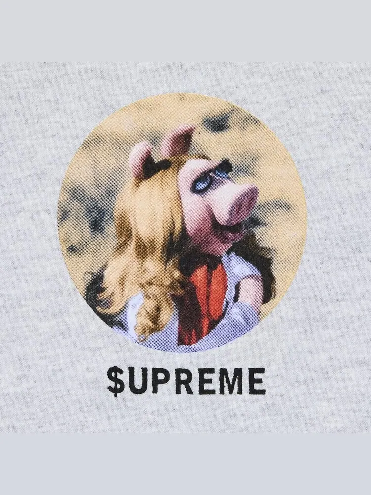 Футболка Supreme Miss Piggy Tee — изображение 3 из 3, серый