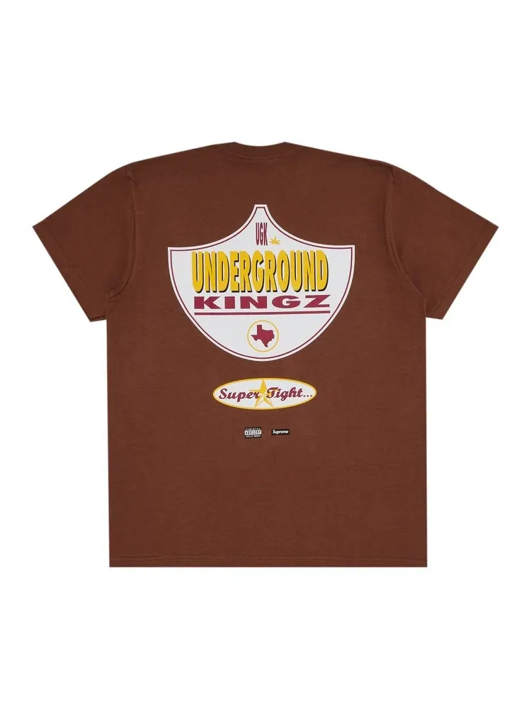 Футболка Supreme UGK Super Tight Tee — изображение 2 из 3, коричневый
