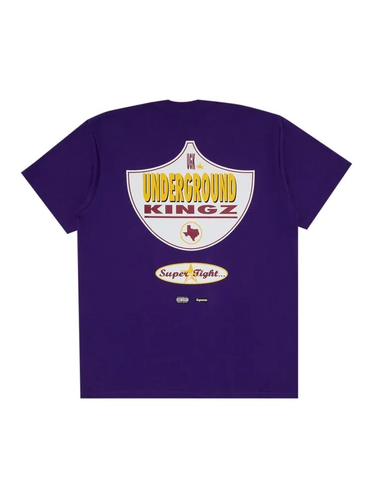 Футболка Supreme UGK Super Tight Tee — изображение 2 из 3, фиолетовый