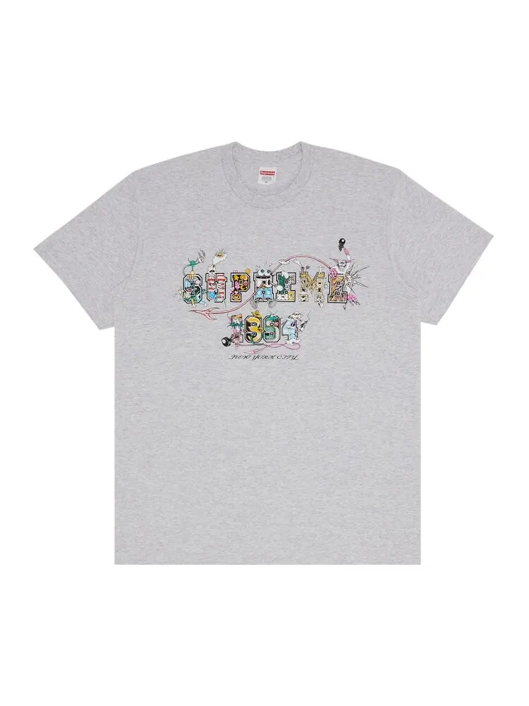 Футболка Supreme Varsity Tee — изображение 1 из 2, серый