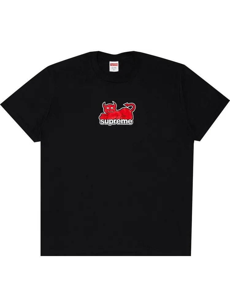 Футболка Supreme x Toy Machine Devil Cat Black — изображение 1 из 2, черный