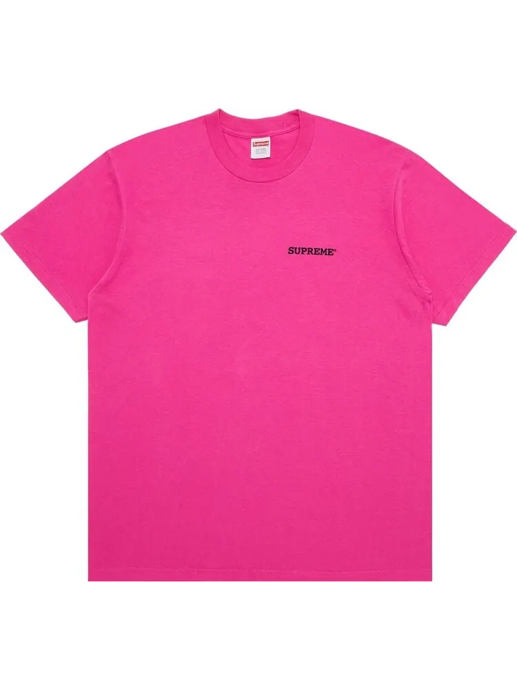 Футболка Supreme Patchwork 'Fuchsia' — изображение 1 из 3, розовый