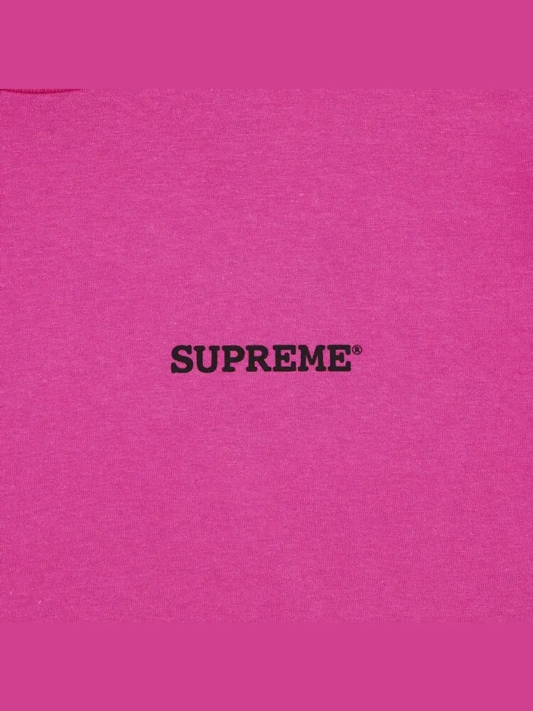 Футболка Supreme Patchwork 'Fuchsia' — изображение 3 из 3, розовый