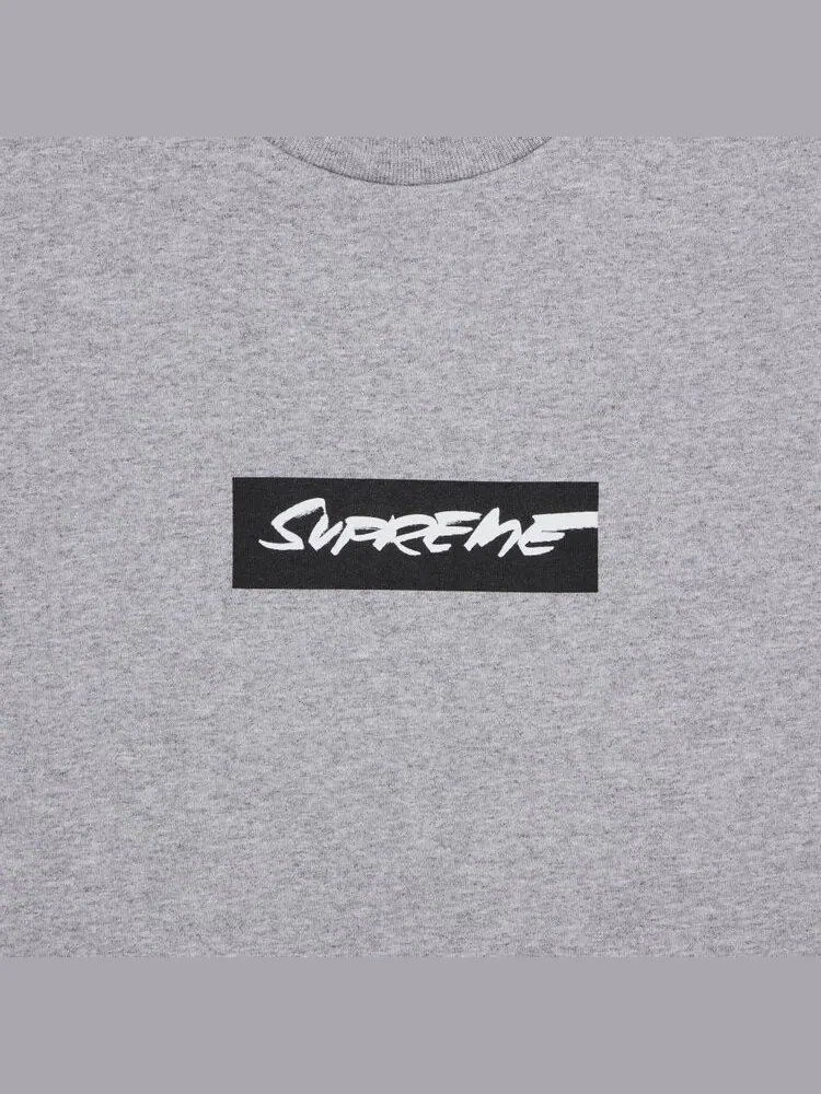 Футболка Supreme Futura Box Logo 'Heather Grey' — изображение 3 из 3, серый