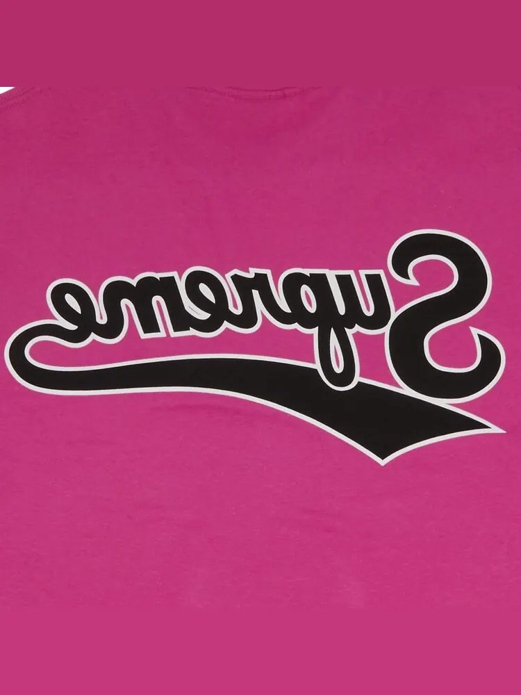 Футболка Supreme Backwards Tee — изображение 3 из 3, фуксия