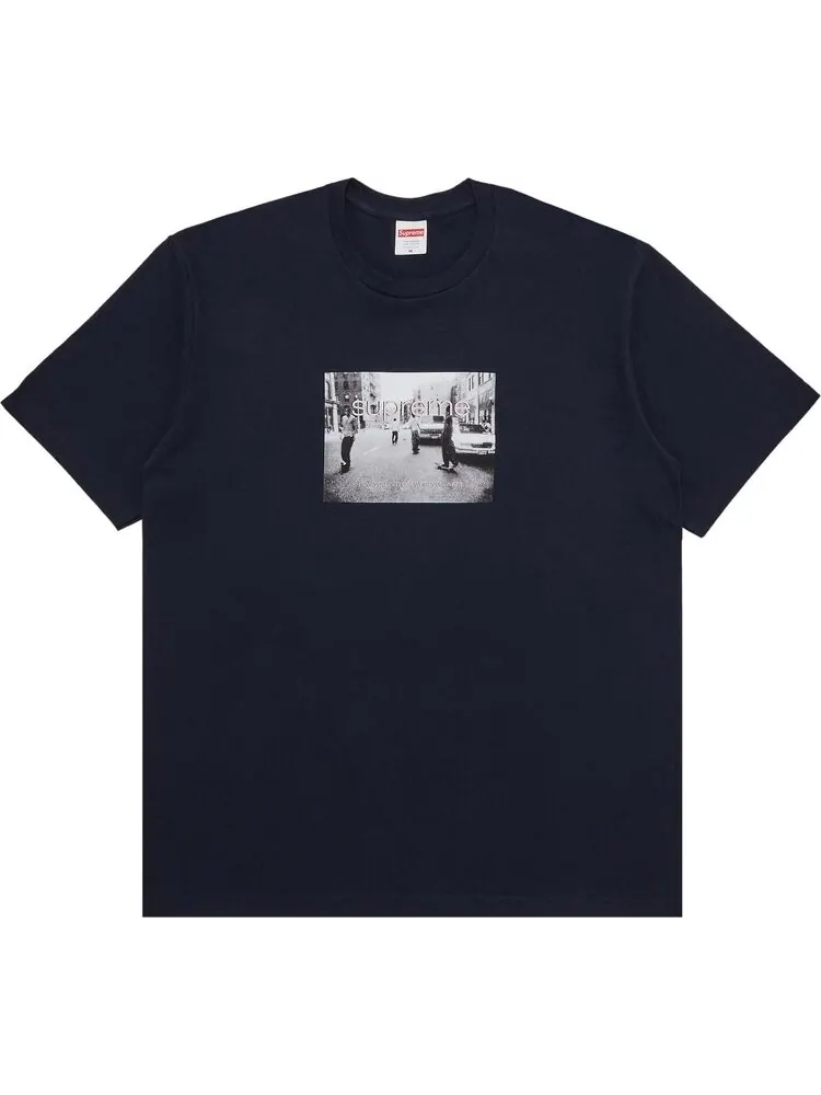 Футболка Supreme Crew 96 'Navy' — изображение 1 из 2, синий