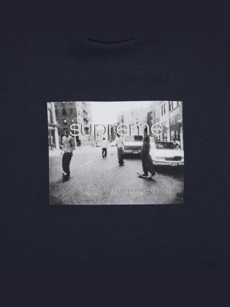 Футболка Supreme Crew 96 'Navy' — изображение 2 из 2, синий