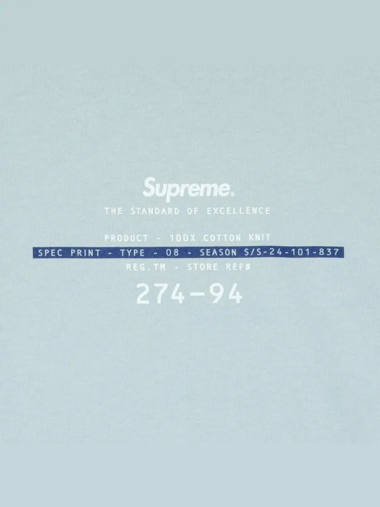 Футболка Supreme Standard 'Cement' — изображение 2 из 2, серый