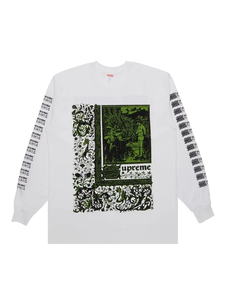 Лонгслив Supreme Saint Sebastian 'White' — изображение 1 из 3, белый
