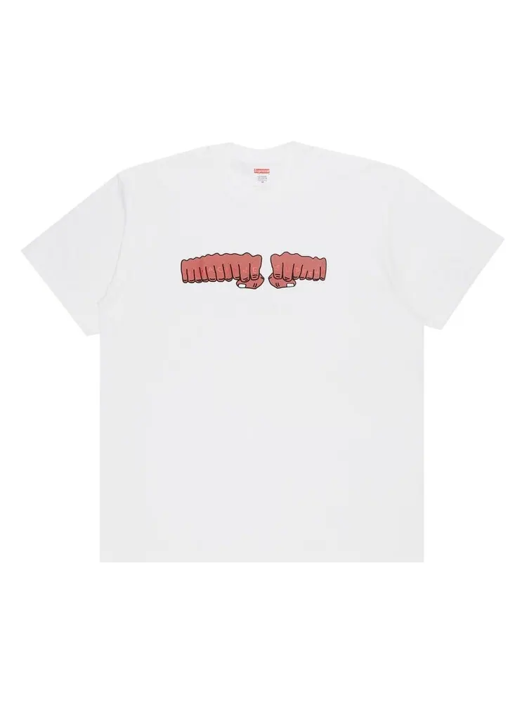 Футболка Supreme x Toy Machine Fist 'White' — изображение 1 из 2, белый