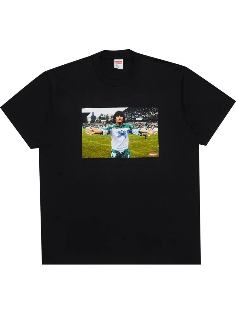 Футболка Supreme Maradona 'Black' — изображение 1 из 2, черный