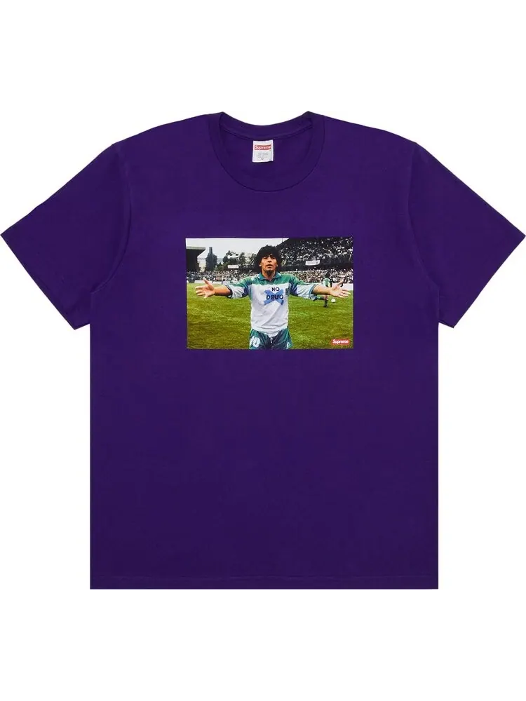 Футболка Supreme Maradona 'Purple' — изображение 1 из 2, фиолетовый