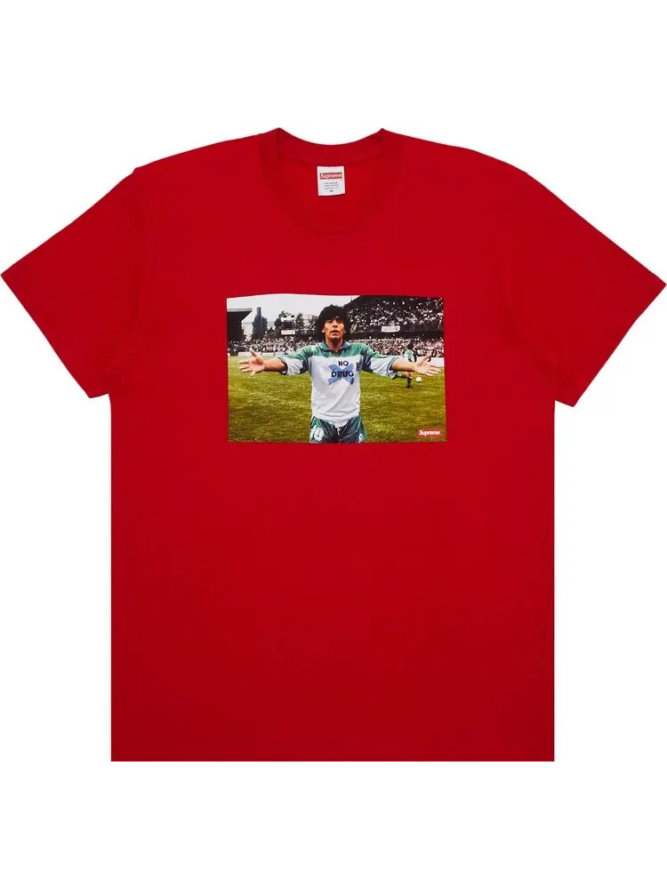 Футболка Supreme Maradona 'Red' — изображение 1 из 2, красный