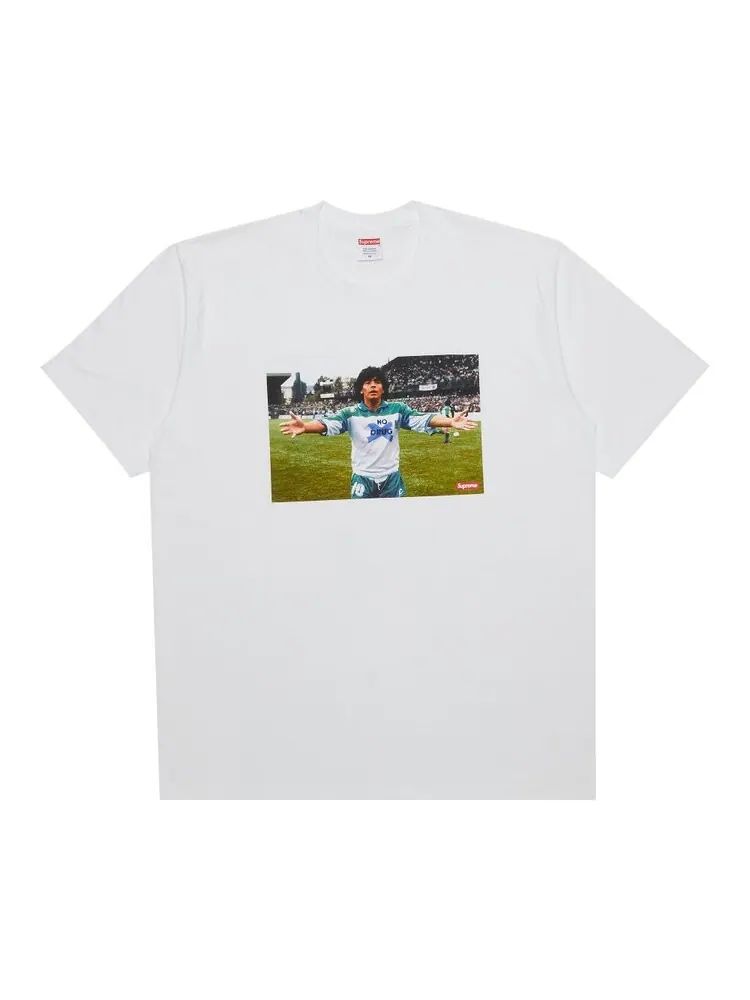 Футболка Supreme Maradona 'White' — изображение 1 из 2, белый