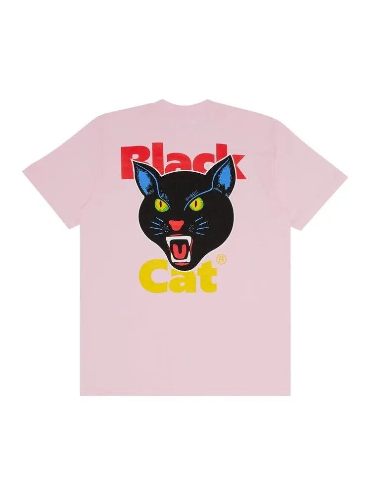 Футболка Supreme Black Cat Tee — изображение 2 из 3, розовый