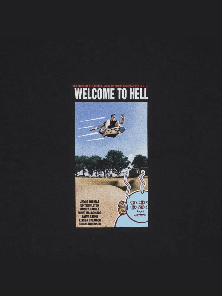 Футболка Supreme x Toy Machine Welcome To Hell 'Black' — изображение 3 из 3, черный