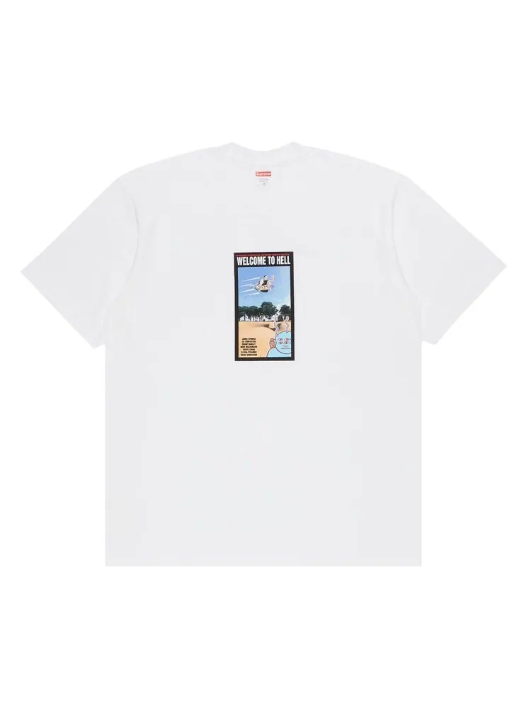 Футболка Supreme x Toy Machine Welcome To Hell 'White' — изображение 1 из 3, белый