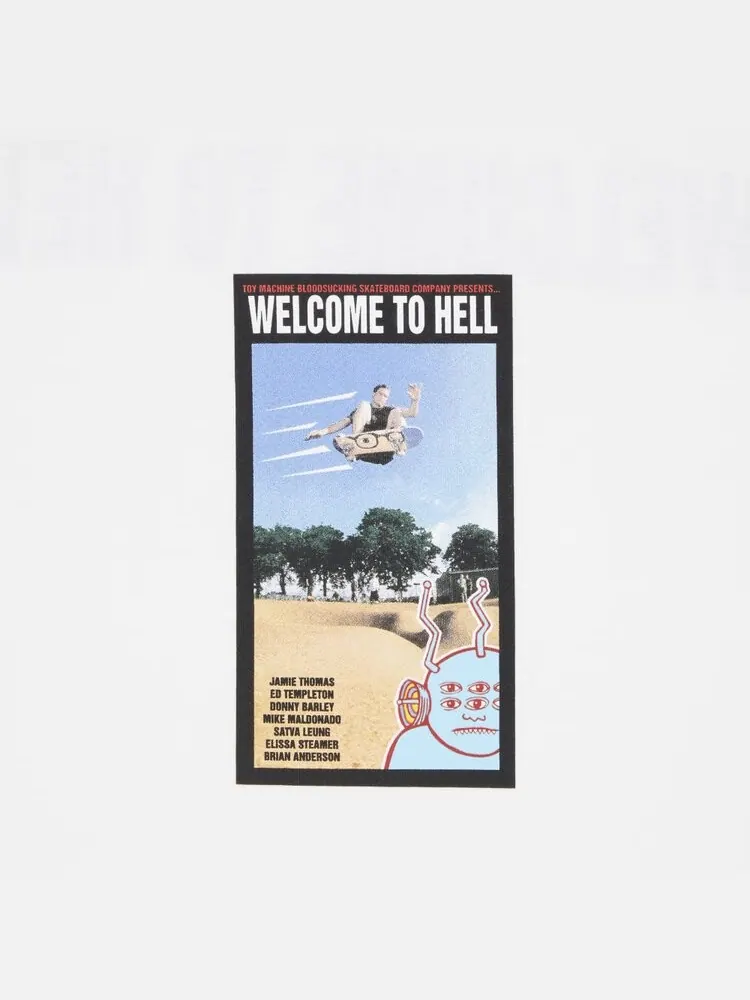Футболка Supreme x Toy Machine Welcome To Hell 'White' — изображение 3 из 3, белый