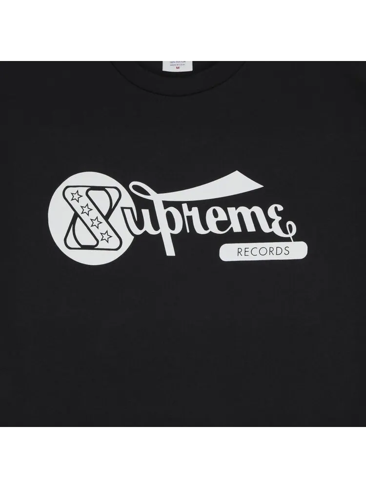 Футболка Supreme Records Tee — изображение 2 из 2, черный