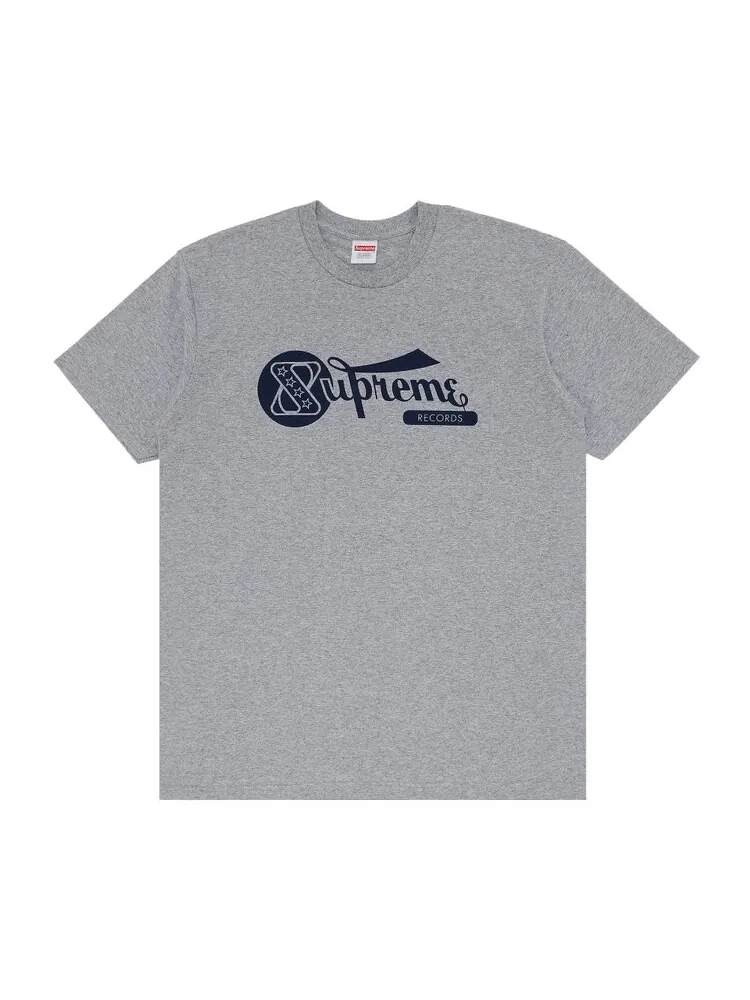 Футболка Supreme Records Tee — изображение 1 из 2, серый