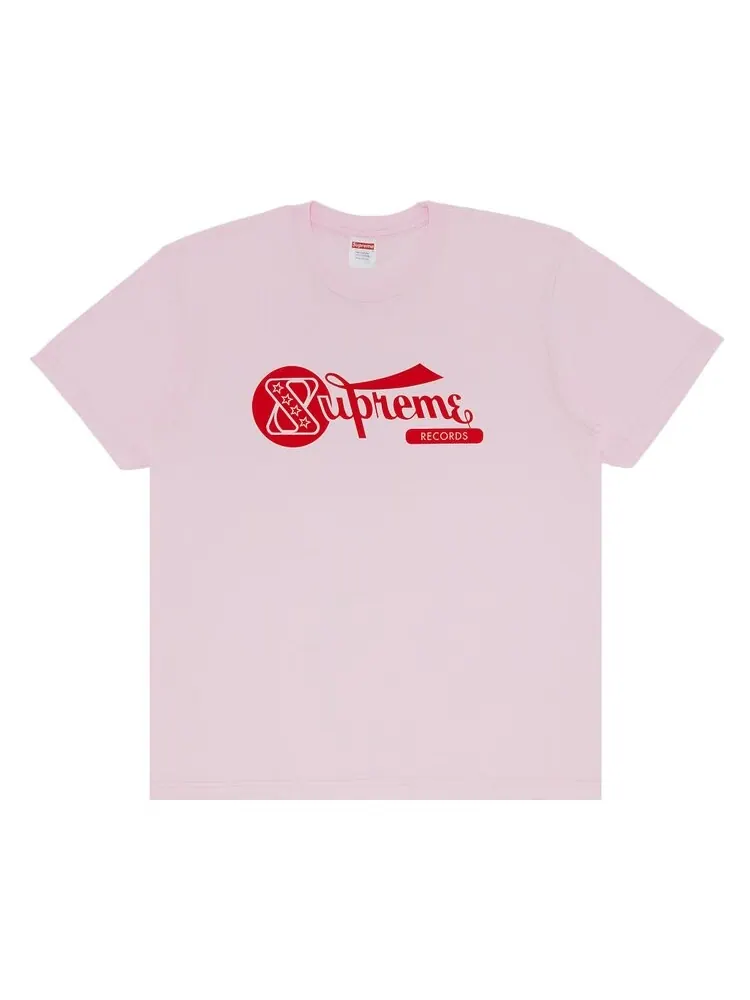 Футболка Supreme Records Tee — изображение 1 из 2, розовый