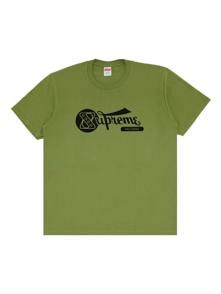 Футболка Supreme Records Tee — изображение 1 из 2, зеленый
