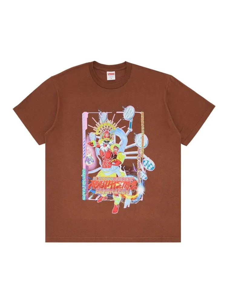 Футболка Supreme Electromagnetic Tee — изображение 1 из 3, коричневый