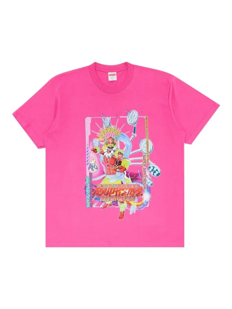 Футболка Supreme Electromagnetic Tee — изображение 1 из 3, розовый