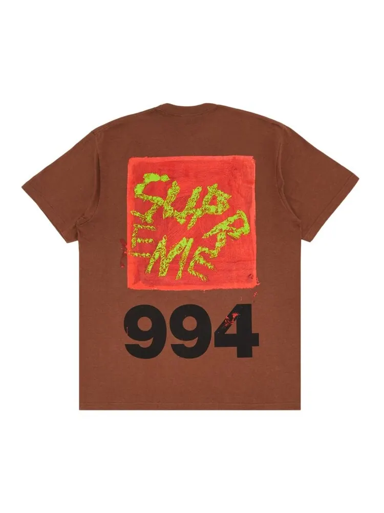 Футболка Supreme Paint Tee — изображение 1 из 3, коричневый