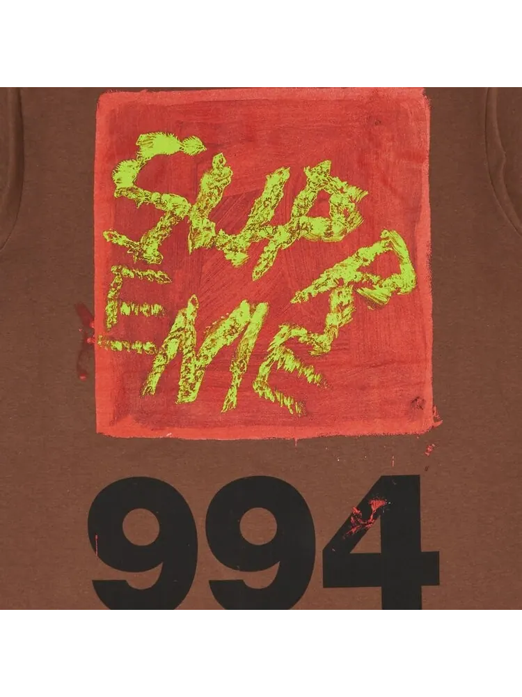 Футболка Supreme Paint Tee — изображение 3 из 3, коричневый
