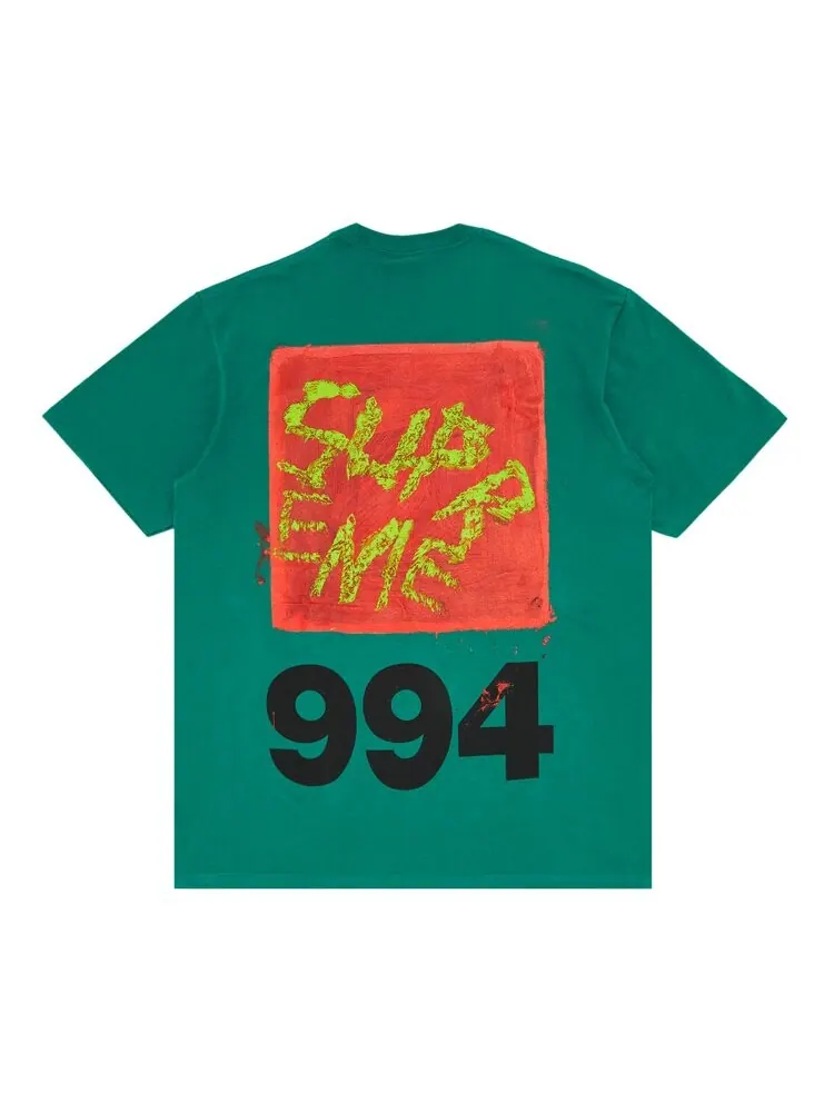 Футболка Supreme Paint Tee — изображение 1 из 3, зеленый