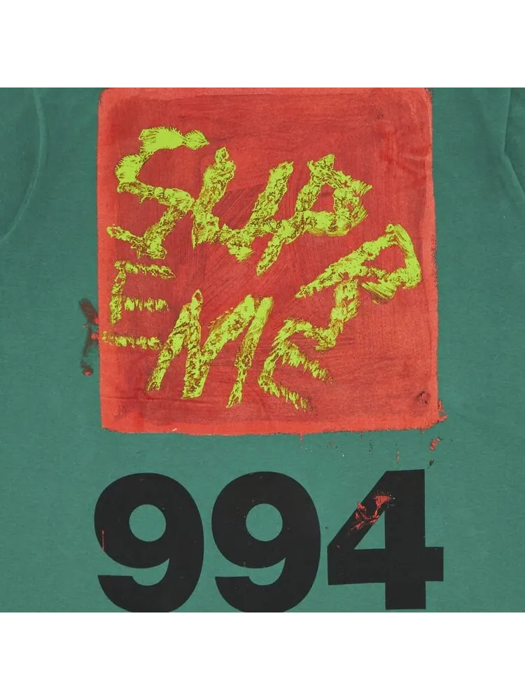 Футболка Supreme Paint Tee — изображение 3 из 3, зеленый