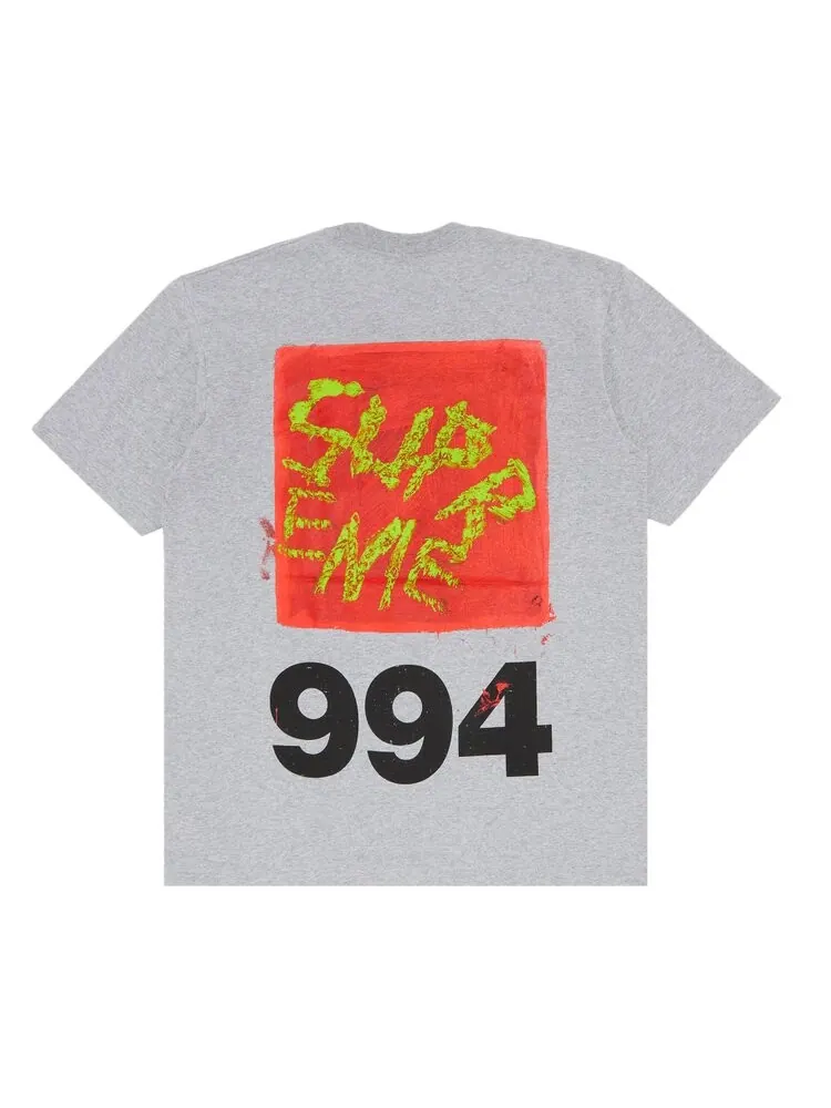 Футболка Supreme Paint Tee — изображение 1 из 3, серый