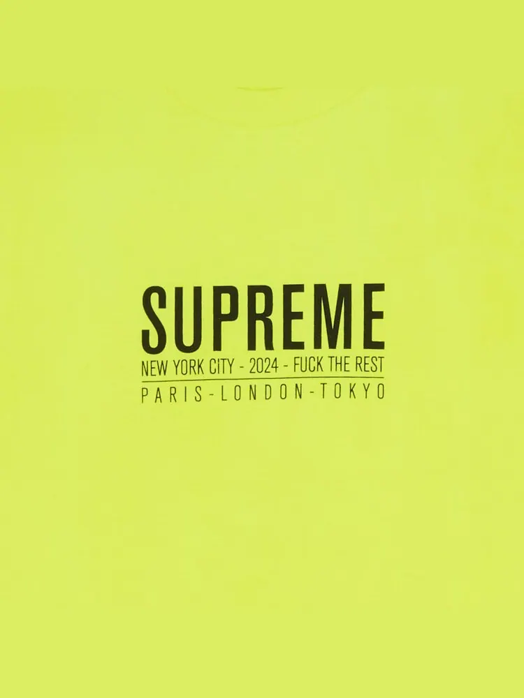Футболка Supreme Paris Tee — изображение 2 из 2, желтый