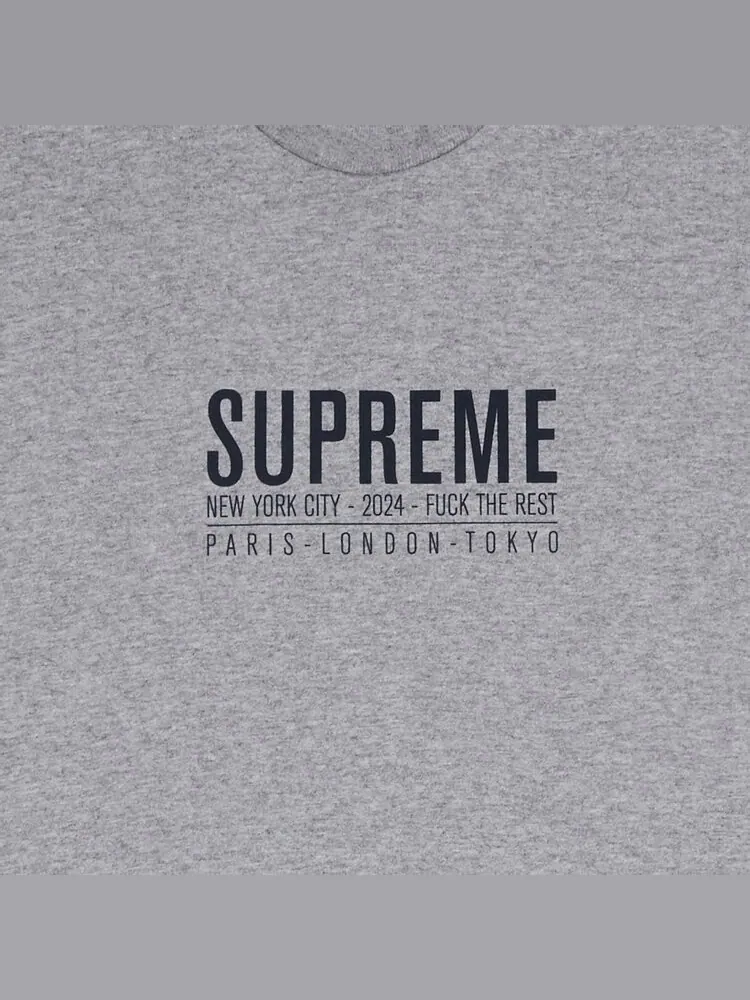 Футболка Supreme Paris Tee — изображение 2 из 2, серый