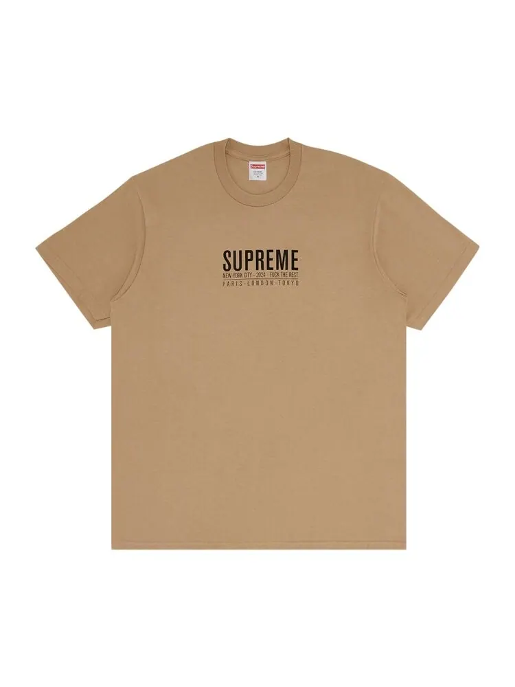 Футболка Supreme Paris Tee хаки — изображение 1 из 2