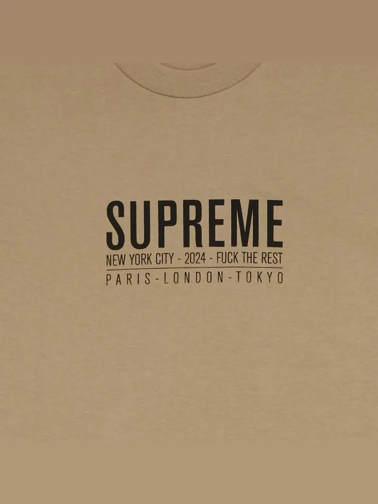 Футболка Supreme Paris Tee хаки — изображение 2 из 2