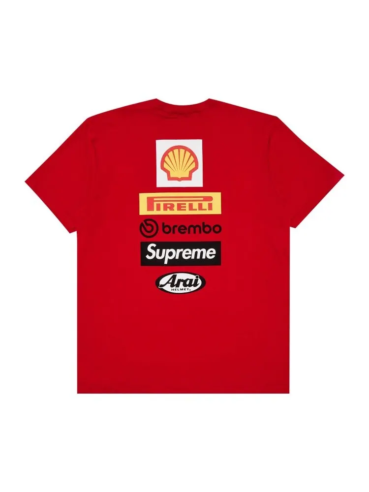 Футболка Supreme x Ducati Logos Tee — изображение 2 из 3, красный