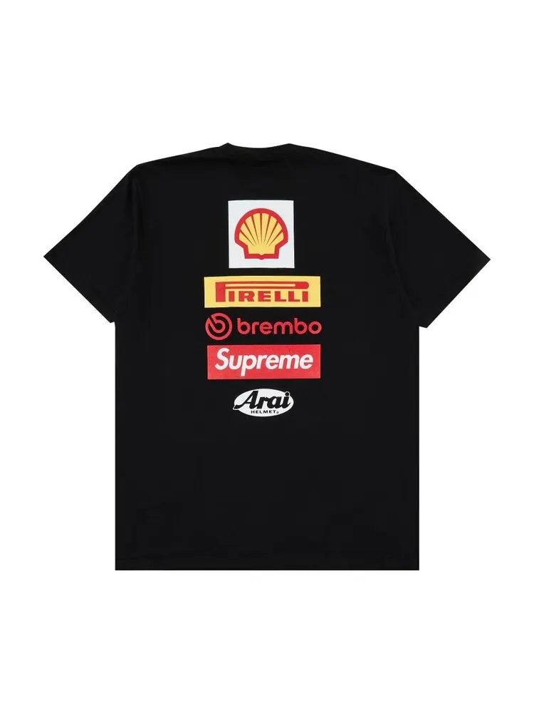 Футболка Supreme x Ducati Logos Tee — изображение 2 из 3, черный