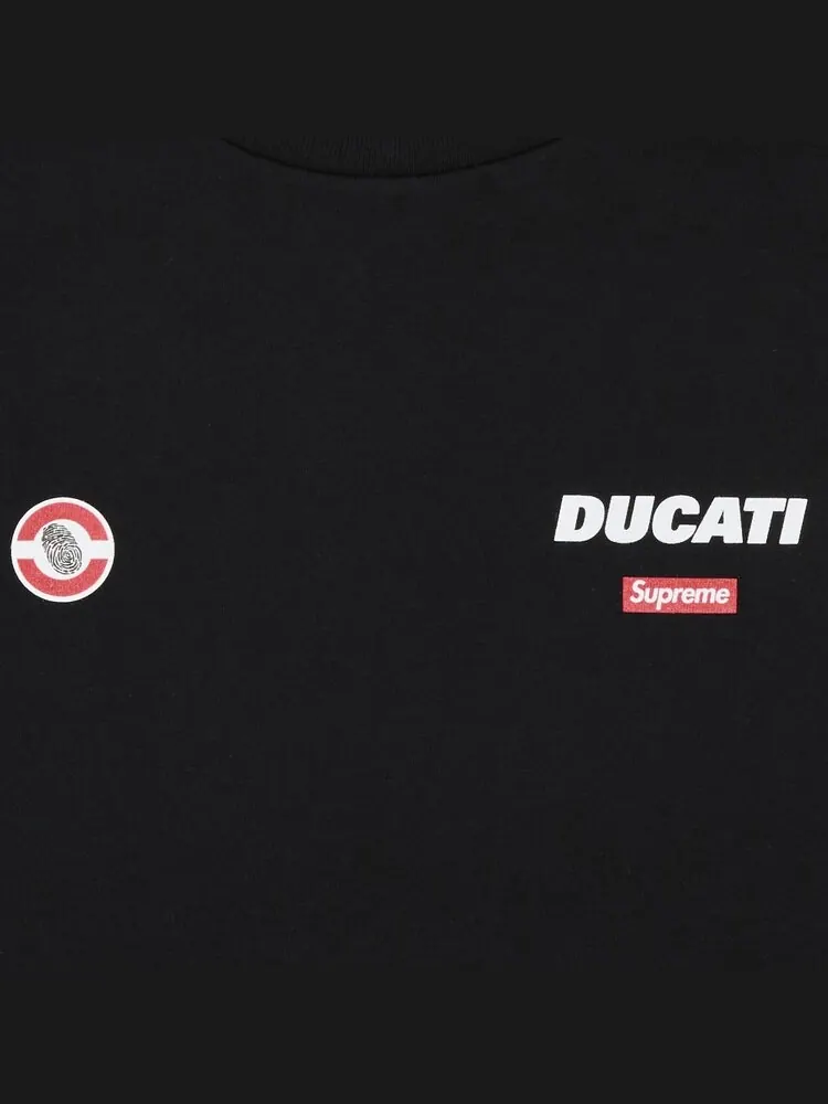 Футболка Supreme x Ducati Logos Tee — изображение 3 из 3, черный